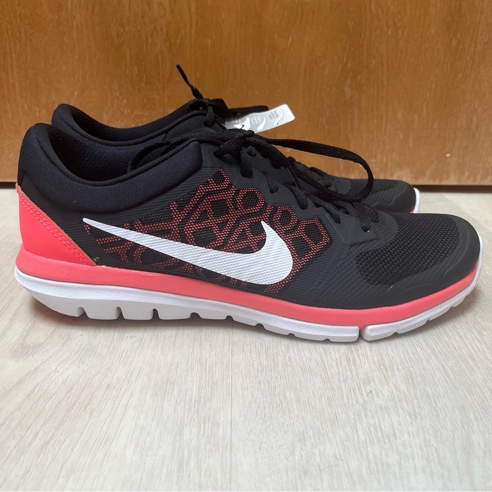 Nike Black and Pink Running Shoes